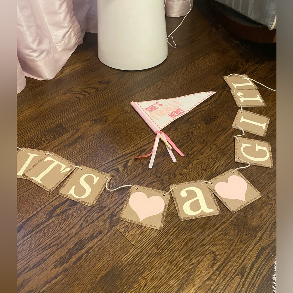 It’s a Girl Banner and flag